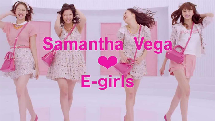 E-girls “Meets” Samantha Vega in new CM