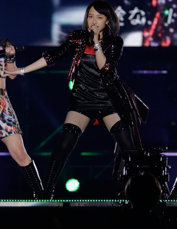 Former Morning Musume member Riho Sayashi performs for the first time in over 3 years
